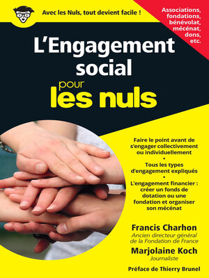 cover image of L'Engagement social pour les Nuls, poche